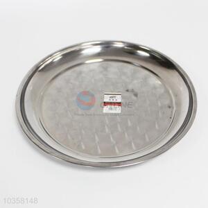 Best selling round stainless steel salver for food