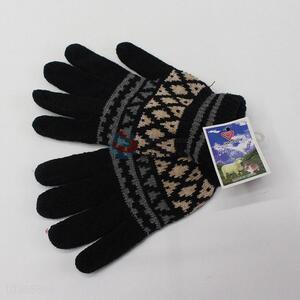 Funny knitted polyester-cotton gloves