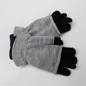 Reasonable price double layers knitted gloves