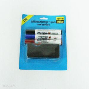 Wholesale Cheap 3pc Office White Board Marker Marking Pen with Eraser
