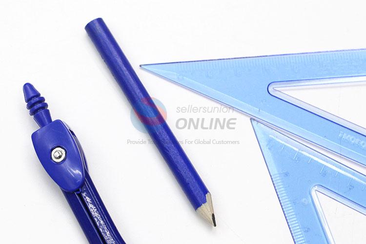 Promotional Gift Student Bow Compass Drawing Circles Compass with Rulers Set and Pencil