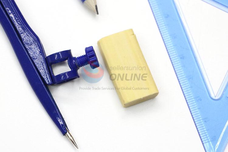 Promotional Gift Student Bow Compass Drawing Circles Compass with Rulers Set and Pencil