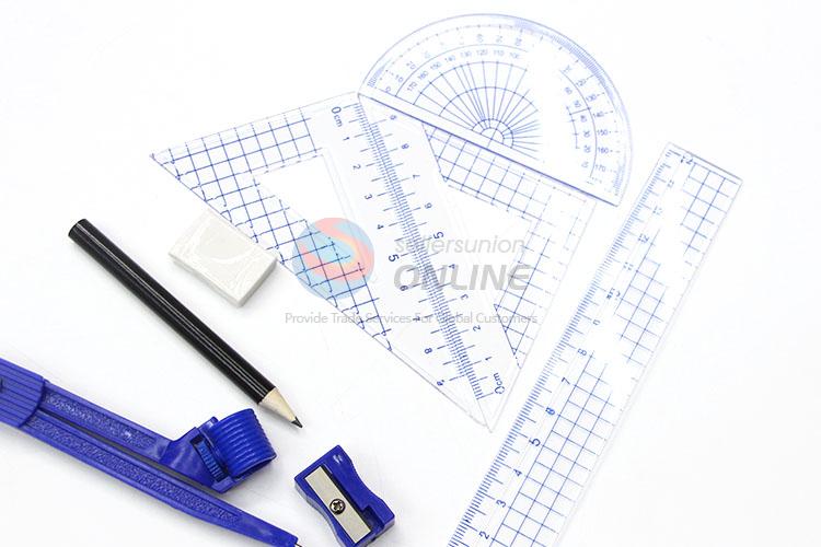 Wholesale Drawing Circles Compass with Rulers Set/ Pencil/ Eraaser/ Pencil Sharpener