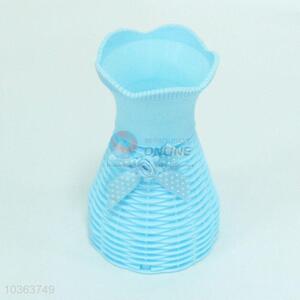 Blue Color Plastic Vase for Decoration