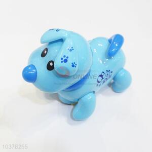 Lovely Blue Color Electric Colorful Light Music Cartoon Dog Toys