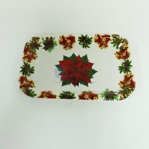 Christmas tray Ornament Red Rectangle