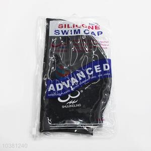 Promotional high quality black swimming cap