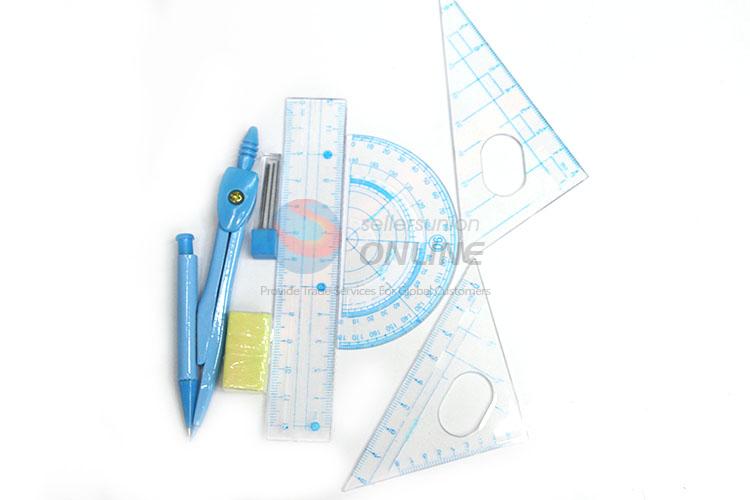 Factory High Quality Blue Compass with Ruler Set for Students