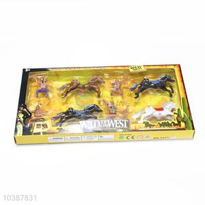 Most Popular Toy 4pcs Western Indian and Horse