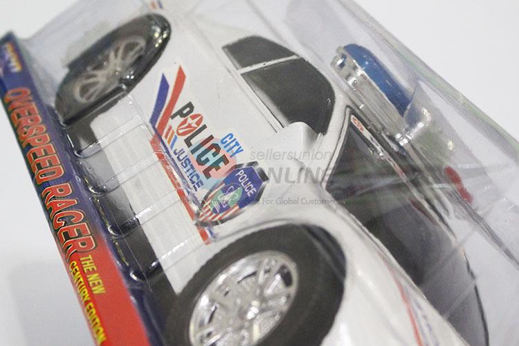 Plastic kids mini inertia car toy police car for wholesale