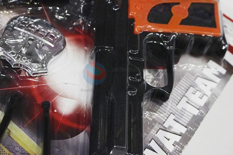 Police shooting soft gun toy set for kids