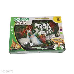 Hot selling mini plastic dinosaur toys set
