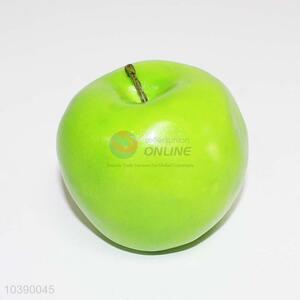 Good sale artificial green apple for decoration,7.5cm