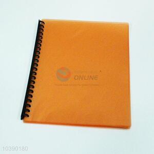 Clear Book PP Orange Data Book