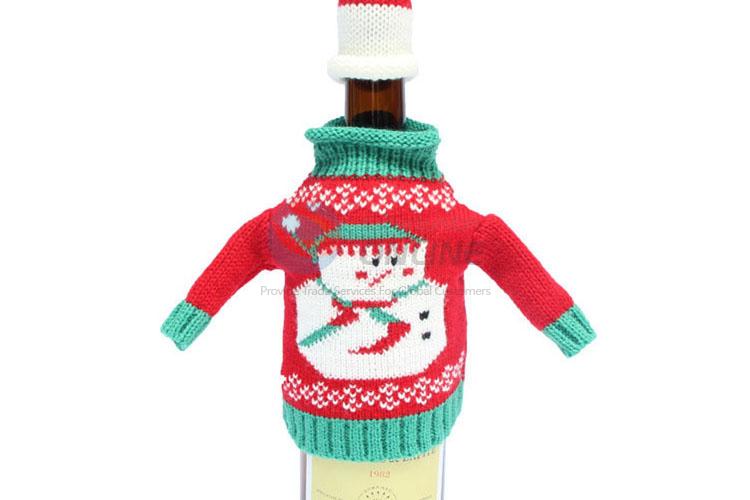Latest Christmas Bottle Cooler Wool Red Wine Bottle Cover