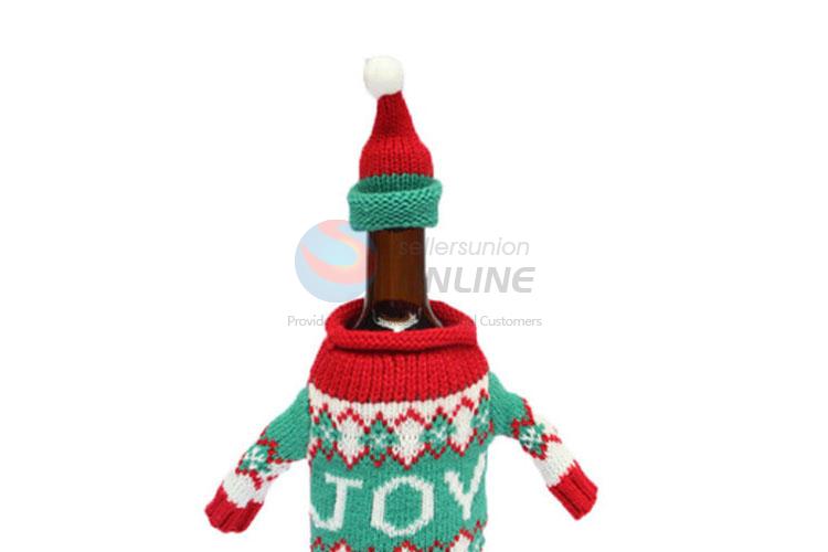 Good Quality Colorful Christmas Red Wine Bottle Cover