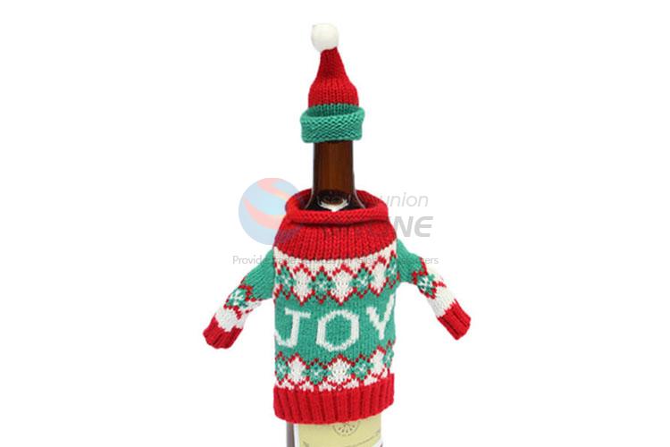 Good Quality Colorful Christmas Red Wine Bottle Cover
