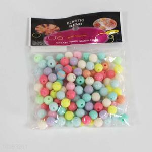 Wholesale cute colorful round shape plastic beads