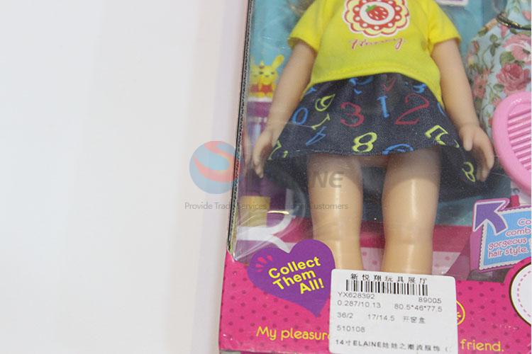 Hot sale fashion design Elaine plastic doll