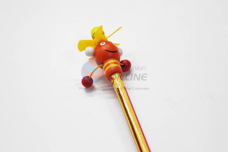 3D Cartoon Clown with Spring Wood HB Pencil/Cartoon Pencils for Kids