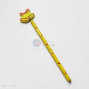 Jingle Bell with Spring Wood HB Pencil/Cartoon Pencils for Kids