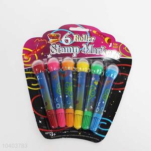 Wholesale 6roller pen shaped stamp markers