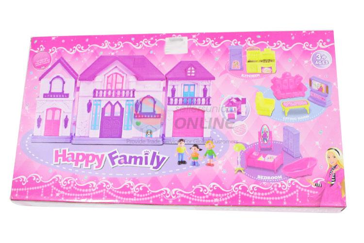 Custom Happy Family Villa Model Fancy Toy Set Plastic Toy