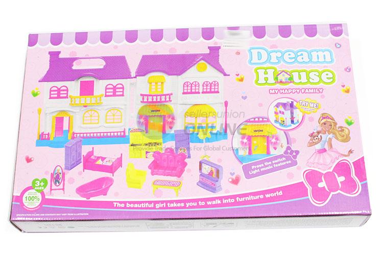 Good Sale Dream House Villa Model Fancy Toy With Music And Light