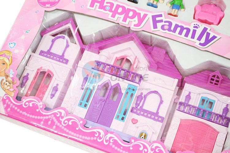 Custom Happy Family Villa Model Fancy Toy Set Plastic Toy