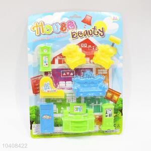Plastic Mini Toy Doll House Furniture Set with Low Price