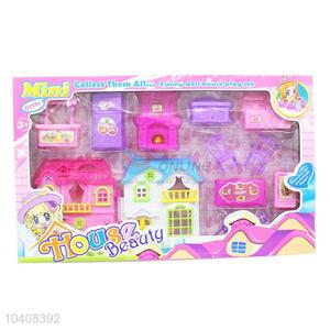 Hot Sale Plastic Mini Doll House Play Set