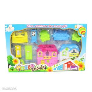 Popular Girl Plastic Villa Toy Furniture Set for Sale