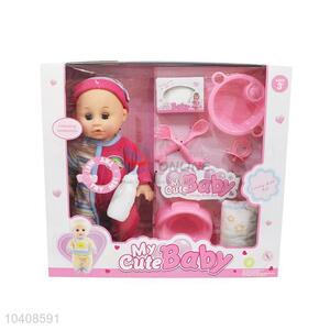 Girls Pretend Play Take Care Baby Doll Lifelike Baby Toy for Promotion