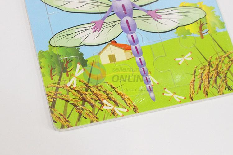 China Supply 6pcs Insects Wooden Puzzles Set