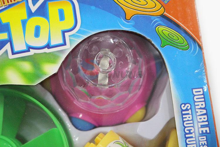 Promotional Gift Space Gyro Spinning Top with Light Peg Top