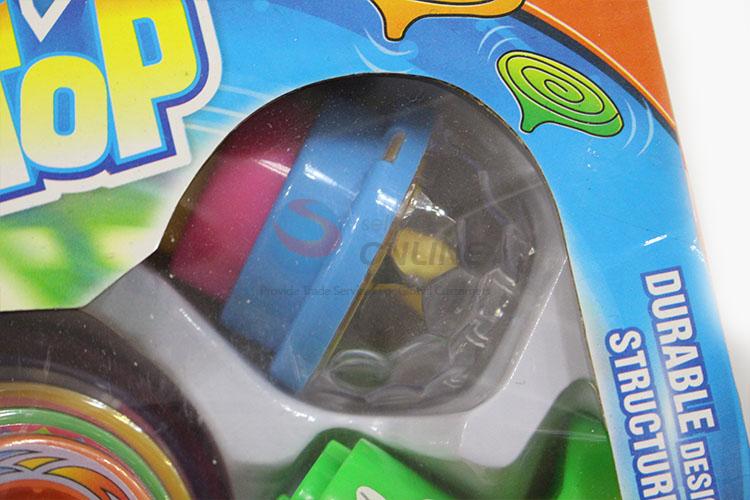 Advertising and Promotional Kids Plastic Flash Space Gyro Spinning Top Peg-Top