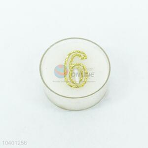China Factory Number 6 Craft Candle