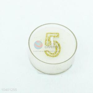 Hot Sale Number 5 Craft Candle for Birthday Use