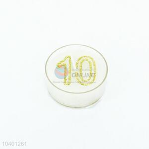 China Factory Number 10 Craft Candle