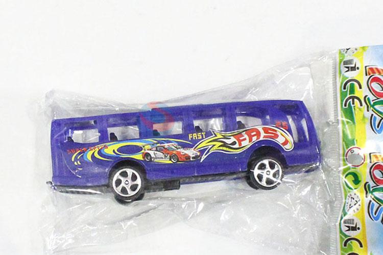 Factory Export Plastic Toy Pull-back Bus Kids Toy