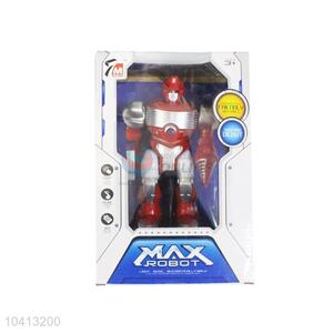 High Quality Mini Plastic Robot Model Toys with Light and Music