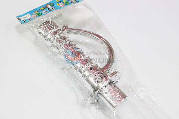 Electroplating Silvery Flashing Sword Toy With One Light