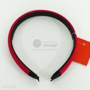 Simple red/black hair clasp