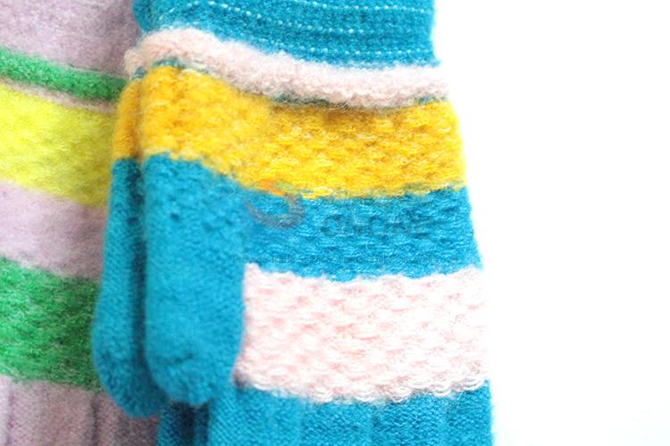 Latest design factory wholesale warm knitted gloves for kids