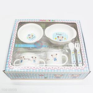 Hot Selling 6Pcs/Set Eco-friendly Children Portable PP Dinnerware