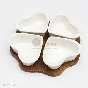 Womens Exquisite Four-leaf clover Shaped Fruit Tray Dessert Plate