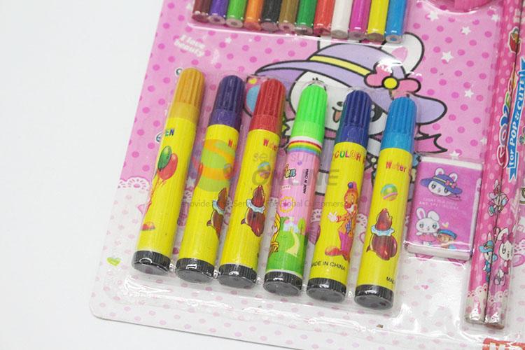 Colored Pencil Watercolor Pen Pencil Eraser Pencil Sharpener Set