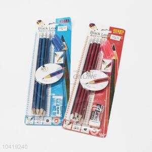 Black Lead Pencil Eraser Sharpener Set