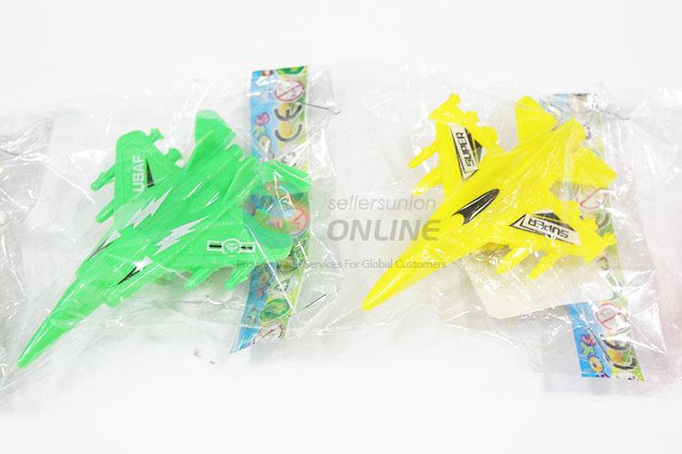 Plastic Pull Back Aircraft Kids Toy