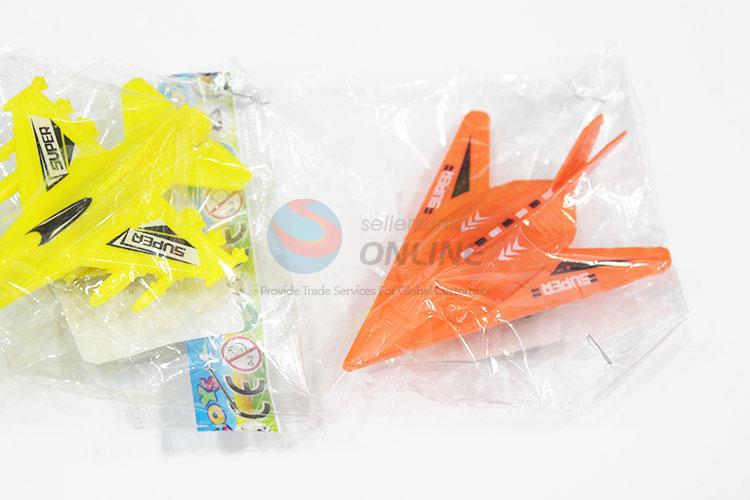 Plastic Pull Back Aircraft Kids Toy